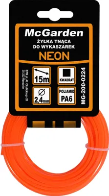 Produktbild von Quadratischer Neon-Freischneiderfaden 2,7 Mm 15 M - Mg-200-0227
