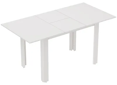 Immagine prodotto di Tavolo da pranzo allungabile per 4-6 persone | Colore: Bianco | Dimensioni: 80x120-160x78 cm