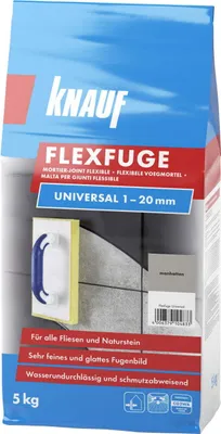 Produktbild von Knauf Fugenmörtel Flexfuge Universal 1 - 20 mm manhattan 5 kg