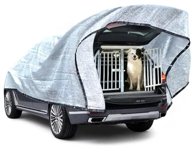 Produktbild von Auto-Sonnenschutz, Aluminium-Auto-Sonnenschutz für Hunde, Auto-Sonnenschutz für Hunde mit 85 % Verdunkelungsstoff, reflektierender Aluminium-Sonnenschutzstoff, Auto-Sonnenschutz für Hunde, UV-Schutz-Sonnenschutz (4x6m)