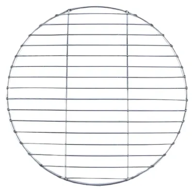 Image de Gril de barbecue en acier inoxydable, rond, de diamètre 30 cm
