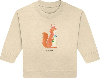 Produktbild von Mr. & Mrs. Panda Organic Baby Pullover Eichhörnchen Blume 12. - 18. Monat - Natural Raw - Geschenk, glücklich Spruch, Bullover, Lustige Sprüche, Spaß, Lachen, Eichhorn