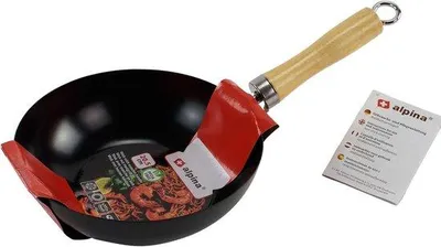 Produktbild von Induktionswok - 20 cm - Holzgriff - vielseitig einsetzbar