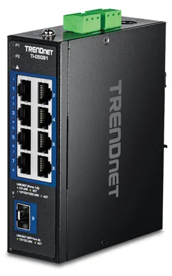 Image de TRENDnet 9-Port Industrial 2.5G DIN-Rail Switch with 10G SFP