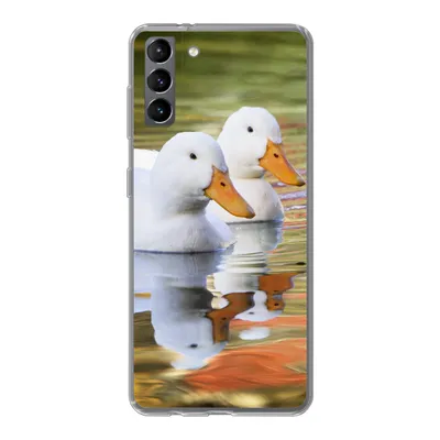 Produktbild von MuchoWow® Handyhülle Schutzhülle Hülle für Samsung Galaxy S21 Plus Enten - Wasser - Spiegelung - Familie Silikon Softcase Handy Hülle - Handy-Tasche