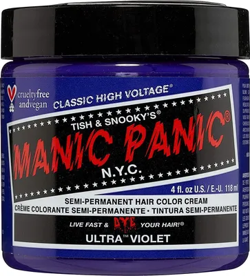 Produktbild von Manic Panic Classic High Voltage, Violett, Ultra Violet, Unisex, 118 ml, Alle Haare, Farbspeichernd, Glanz