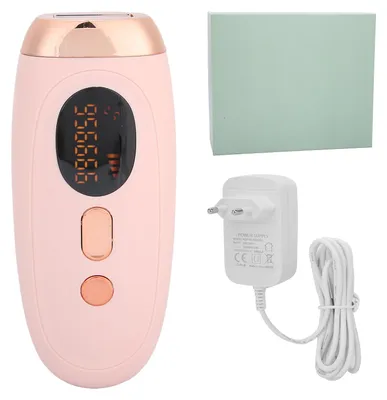 Produktbild von 500.000 Blitze, Haarentferner, dauerhaft schmerzlos, für den ganzen Körper, Heimgebrauch, Rosa, 100-240V EU-Stecker
