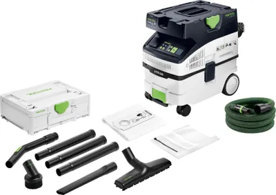 Produktbild von Festool CTM MIDI I AC CLEANTEC Absaugmobil 1200 W 15 l Staubklasse M + Standard Reinigungsset