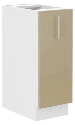 Immagine prodotto di Cucina Lara Cappuccino, mobile base lucido da 30 cm con cassettiera estraibile