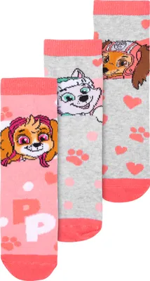 Zdjęcie produktu dla Skarpetki Paw Patrol dla dziewczynek - dziecięce skarpetki do trampek (opakowanie 3 szt.) 27/30