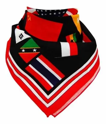 Produktbild von Bandana Halstuch Fahnen Flaggen der Welt, Bandana Headscarf Scarf World Flags, Bandana pañuelo bufanda Banderas del Mundo