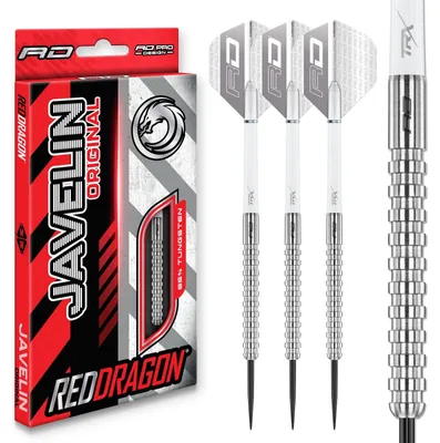 Produktbild von Darts – 24 g – Wolframspitze – Stahlspitze – Mit Schäften und Einsätzen