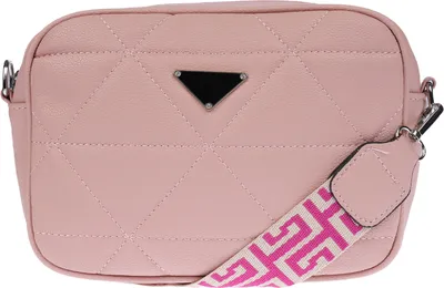 Produktbild von Kleine Damen Tasche Schultertasche Umhängetasche Henkeltasche Leder Optik Bag Rosa