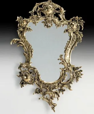 Produktbild von Casa Padrino Luxus Barock Bronze Spiegel Gold H. 74 cm - Barock Möbel