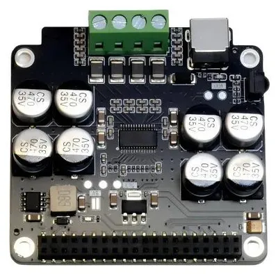 Produktbild von Elecrow Louder Raspberry Pi Hat, Audio-Erweiterungsboard, I2S, TAS5805M, 2x32W, 7 bis 28V