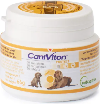 Zdjęcie produktu dla CANIVITON PROTECT Tbl. suplementy dla psów i kotów, 30 szt. TAB
