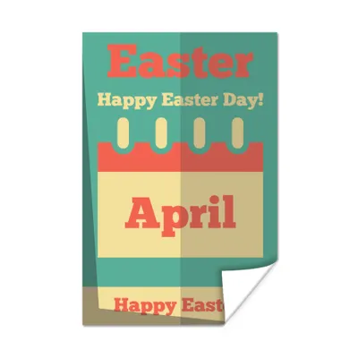 Produktbild von MuchoWow® Poster Zitate - Ostern - Frohe Ostertage! - April - Frohe Ostern! - Ostern 80x120 cm - Papierdruck