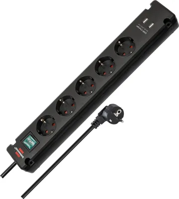 Produktbild von Brennenstuhl Bremounta, 3 m, Drinnen, Typ F, Type F (CEE 7/4), IP20, Schwarz
