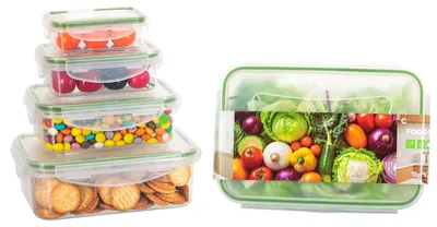 5er-Set luftdichte Vorratsdosen, BPA-frei, mikrowellengeeignet, 1,5–0,12 l