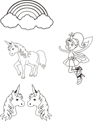 Produktbild von Schrumpffolie mit Einhornmotiven