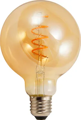 Produktbild von LED Filament Globelampe McShine "Retro", E27, 4W, 280 lm, warmweiß, goldenes Glas