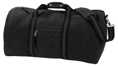 Produktbild von Quadra Segeltuch-Tasche / Reisetasche, 45 l FK496 (Einheitsgröße) (Vintage Schwarz)