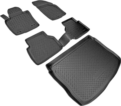 Produktbild von Fußmatten & Kofferraumwanne Set passend für  VW Tiguan 5N | 2007-2016 | ohne Variosystem