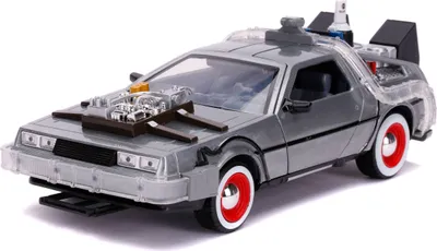 Zdjęcie produktu dla Jada Toys Powrót do przyszłości III Hollywood Rides model odlewniczy 1/24 DeLorean Time Machine JADA32166