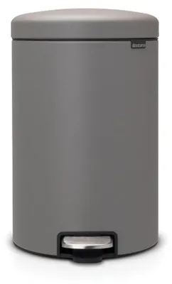 Imagen del producto de Brabantia, cubo de basura Treteimer Newicon, 20.0 litros, color gris mineral (hormigón)