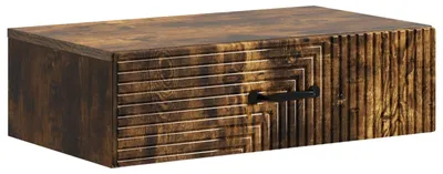Obrázek produktu pro Nástěnný boční stůl Kouřový dub 59 x 34,5 x 17 cm
