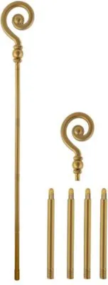 Produktbild von Sankt Nikolausstab Bischofstab 155 cm | Gold
