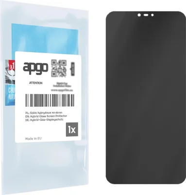 Produktbild von apgo Displayschutzglas Anti-Spähen Schutzglas für Xiaomi Mi 8 Lite - Blickschutzglas Bildschirmschutz, 7H Hybrid Schutzglas mit Keramikbeschichtung [Matt, Full Glue, Anti-Spy]