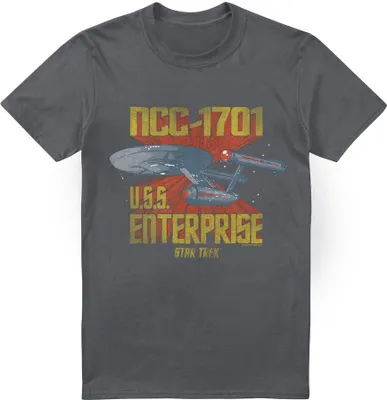 Produktbild von Star Trek - "NCC-1701" T-Shirt für Herren TV13504 (4XL) (Holzkohle)