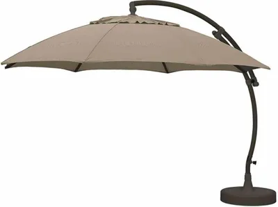 Produktbild von Ampelschirm Easy Sun Ø 375 cm, anthrazit / taupe Bezug taupe, 100% Olefin
