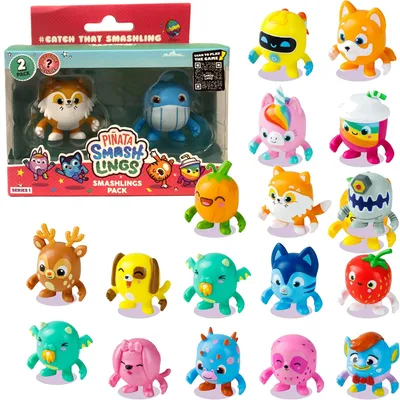 Obrázek produktu pro Sada SmashLings Pinata – balíček se 2 náhodnými figurkami tvorů Smashlings