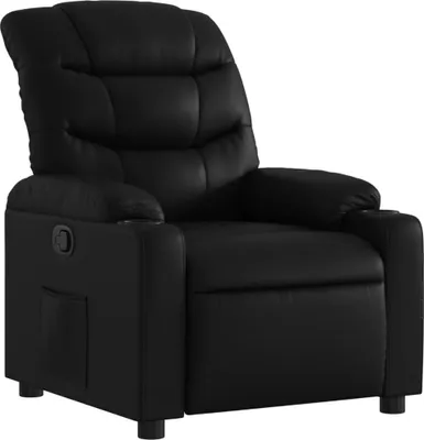 Produktbild von vidaXL Relaxsessel Schwarz Kunstleder