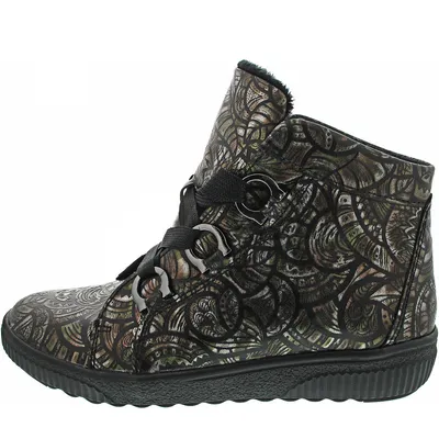 Produktbild von Waldläufer H-Steffi Damen Schnürstiefel in Schwarz, Größe 6