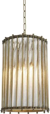 Produktbild von Casa Padrino Laterne / Hängeleuchte in antik messing 35 x H. 53 cm - Luxus Hotel Möbel