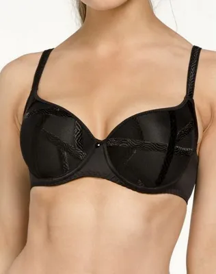 Productafbeelding van Louisa Bracq Serie Voorgevormde Beugel Bh 47108 471 NOIR - Maat: 80B - Zwart