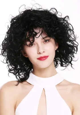 Produktbild von WIG ME UP Perücke Wild Lockig Kurz Schwarz DW-2698-1