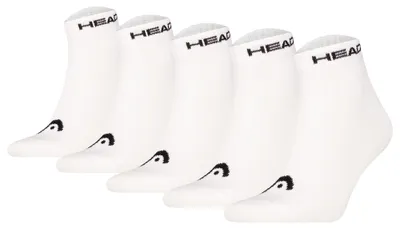 Produktbild von HEAD Uni Quarter Socken, 5er Pack - ELEMENTS ALL SPORTS QUARTER ECOM, Kurzsocken, einfarbig Weiß 43-46