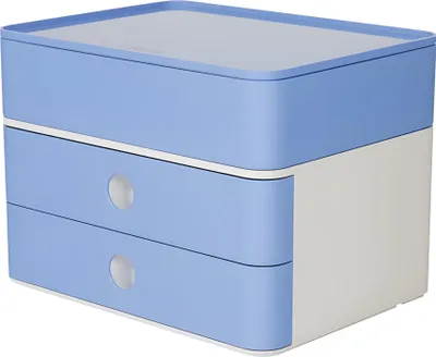 Zdjęcie produktu dla HAN 1100-84, Plastik, Niebieski, Biały, 2 szuf., 235 x 160 x 50 mm, 260 mm, 195 mm
