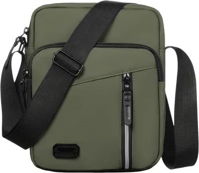 Immagine prodotto di Borsa a tracolla da uomo, grande capacità, impermeabile, 19 x 13 x 5 cm, ideale per viaggi