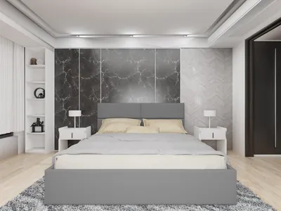 Produktbild von 4ALLHOME Polsterbett Maka mit Bettkasten und Lattenrost – Designerbett – Komfortbett mit Stauraum – Mettalrahmen mit Gasdruckfedern – Gepolstertes Bett 140x200cm, Velo 635 Grau