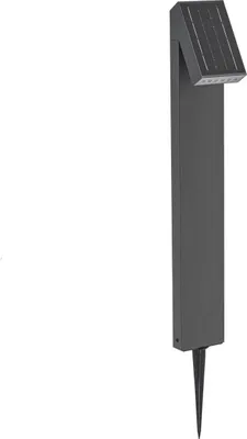 Produktbild von Prios LED-Solarwegeleuchte Lestor, anthrazit, dimmbar, IP65