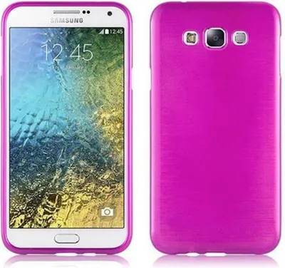 Immagine prodotto di Custodia Cadorabo per Samsung Galaxy E7 custodia protettiva in TPU rosa custodia in silicone cover