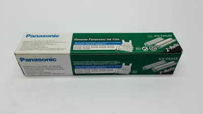 Produktbild von Panasonic KX-FA54X, 210 Seiten, Schwarz, FC231, FC235, FC238, FC243, FC248, FC379, FP141, FP142, FP143, FP145, FP146, FP148, Fax-Farbband, Wärmeübertragung, 2 Stück(e)