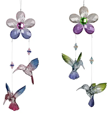 Immagine prodotto di Set di 2 ghirlande con colibrini per la decorazione delle finestre
