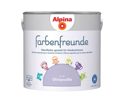 Produktbild von Alpina Farbenfreunde Nr. 18 Oktopuslila 2,5 Liter matt