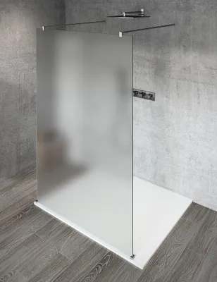 Produktbild von Gelco VARIO CHROME Dusch-Glasteil, freistehend, Milchglas, 1100 mm